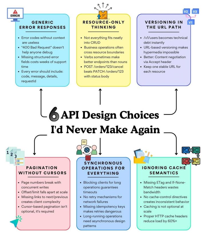 🚫 6 sai lầm khi thiết kế API mà mình sẽ không bao giờ lặp lại nữa 🚫
