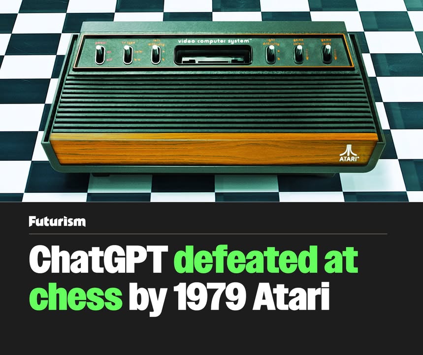 🎮🧠 CÚ SỐC THỜI ĐẠI AI: ChatGPT bị đánh bại trong ván cờ vua… bởi máy Atari 1979! ♟️💥
