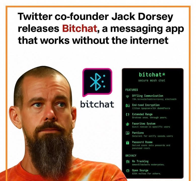 🚀 Jack Dorsey – Nhà đồng sáng lập Twitter ra mắt Bitchat
