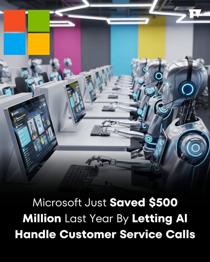 🧠💸 Microsoft tiết kiệm tận 500 triệu đô trong 1 năm nhờ AI trả lời điện thoại giùm!