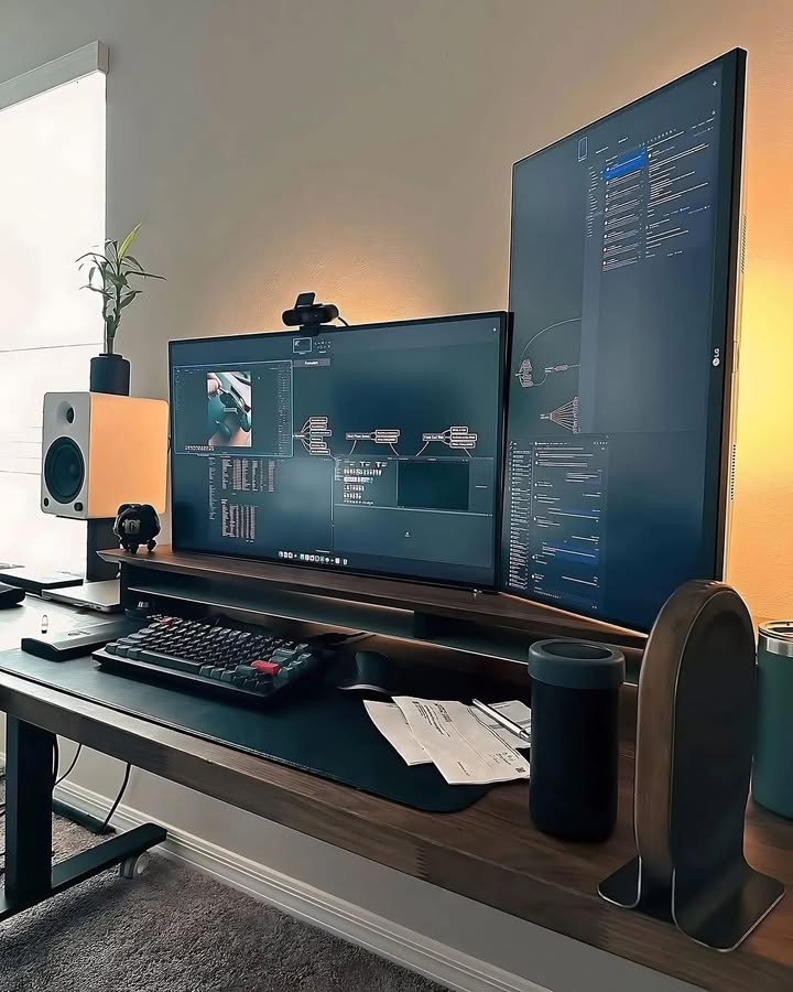 Tôi chúc anh em buổi tối vui vẻ, phấn đấu có cái góc làm việc như thế này nhé anh em!