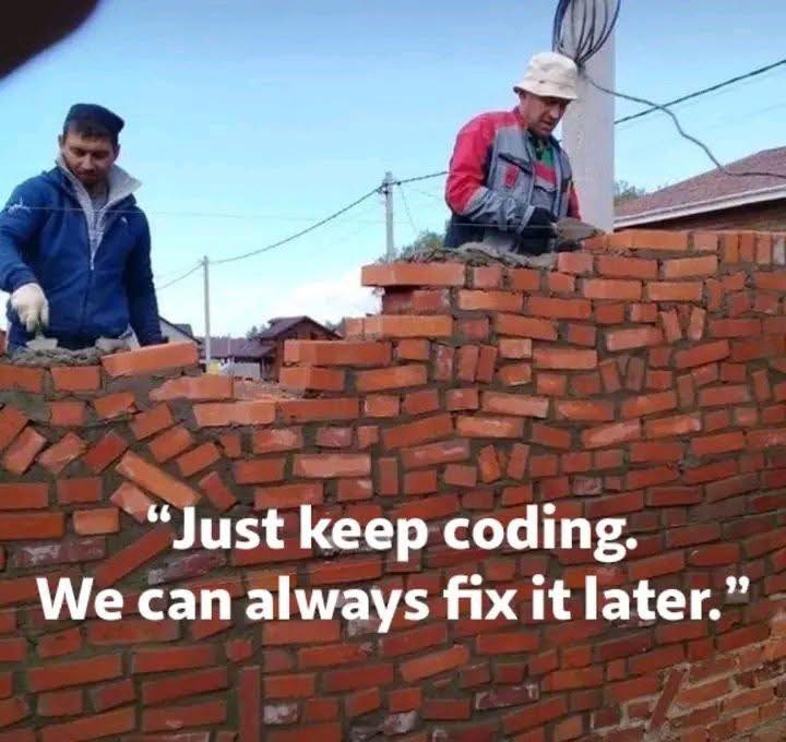 Code trước, sếp đủi việc sau, deadline là quan trọng nhứt🙂‍↔️